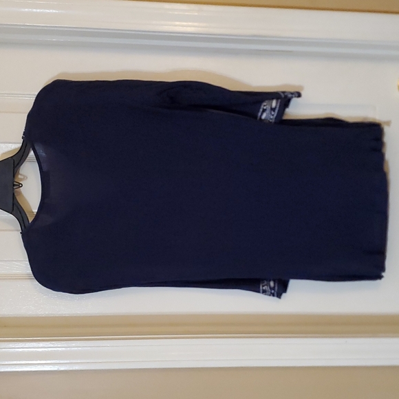 Navy Embroidered Tunic - Picture 4 of 7